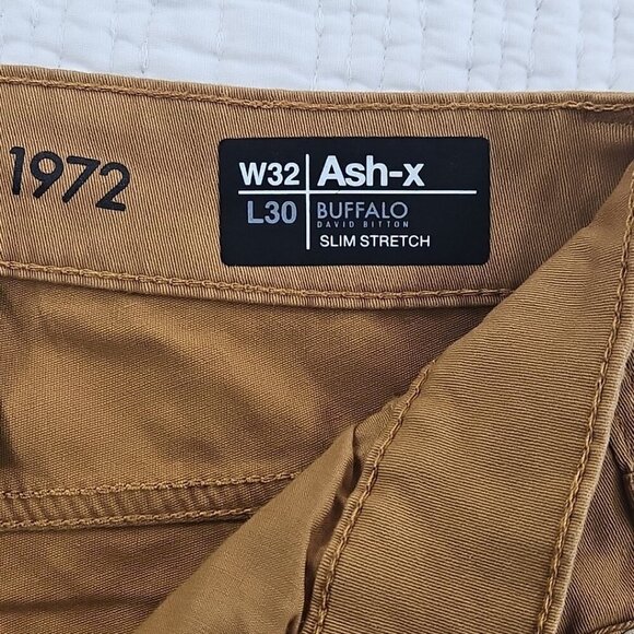 NEW Buffalo By David Bitton Ash-X Jeans Men's Size W32 L30 Brown Stretch Fit NWT - Picture 13 of 15